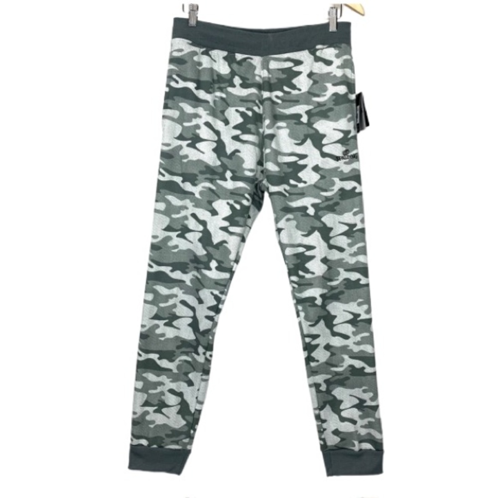 Men’s Spalding White Camo Performance Joggers With Inner Drawstring New Nwt